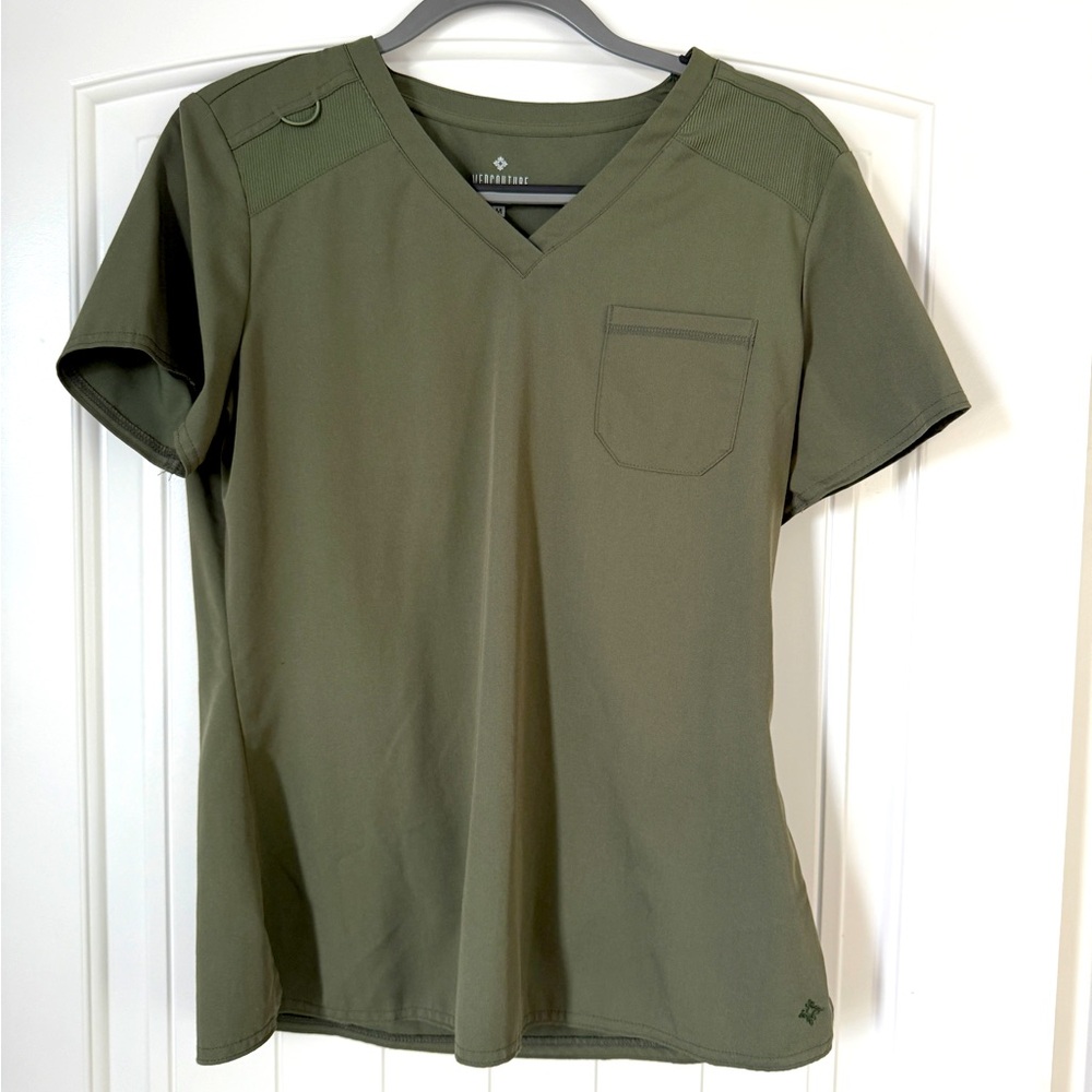 Medcouture olive green scrub set size M
